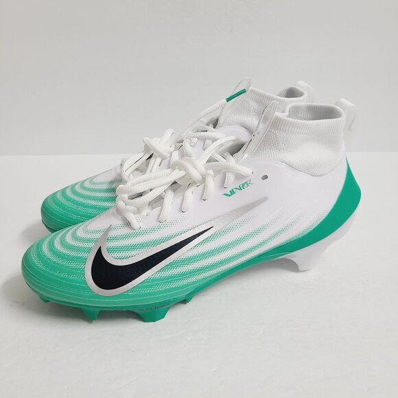 NEW Nike Air Zoom Vapor Pro 1 Football Cleats HM8850-100 Size 8.5 White Green #1 main image 5
